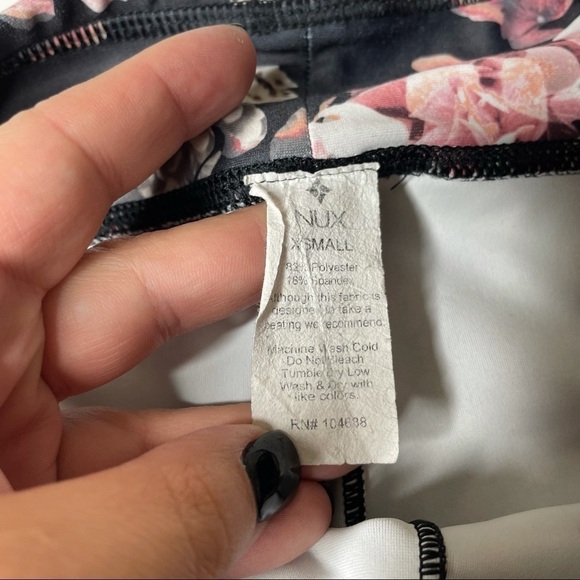 NUX Floral Full Length Leggings Xsmall - Picture 2 of 3